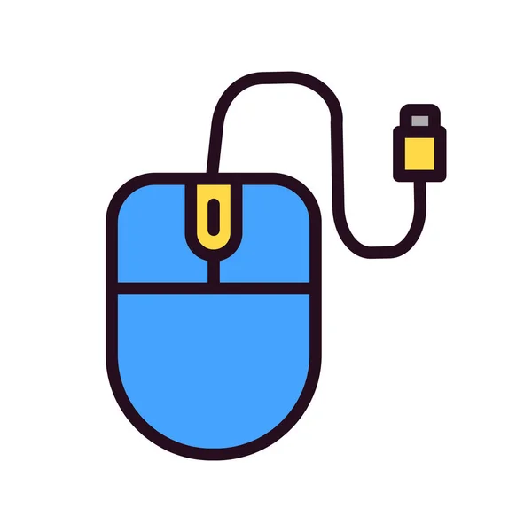 Computer Mouse Icon Vector Illustration Design — Vetor de Stock