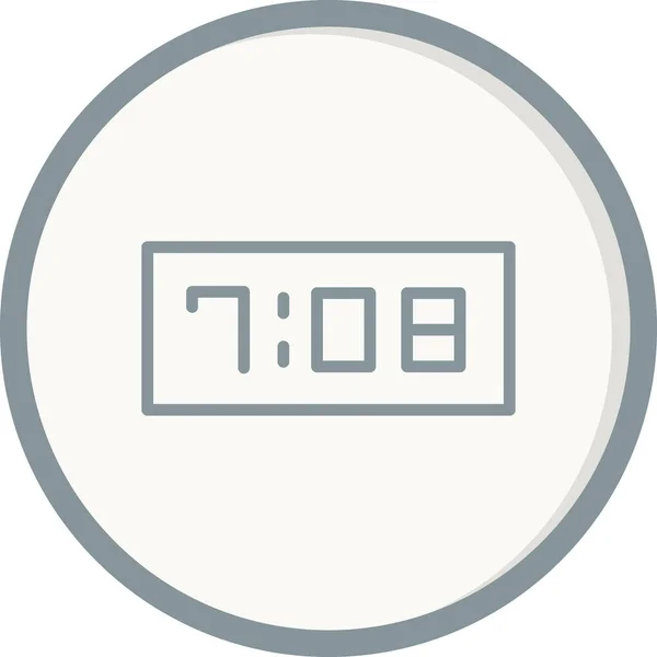 Digital Clock Simple Vector Illustration Design — Stockový vektor