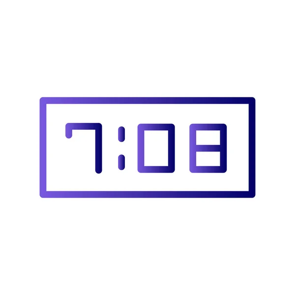 Digital Clock Simple Vector Illustration Design — Vector de stock