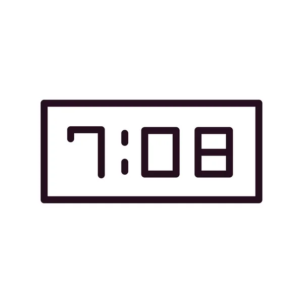 デジタル時計 シンプルなベクトルイラストデザイン — ストックベクタ
