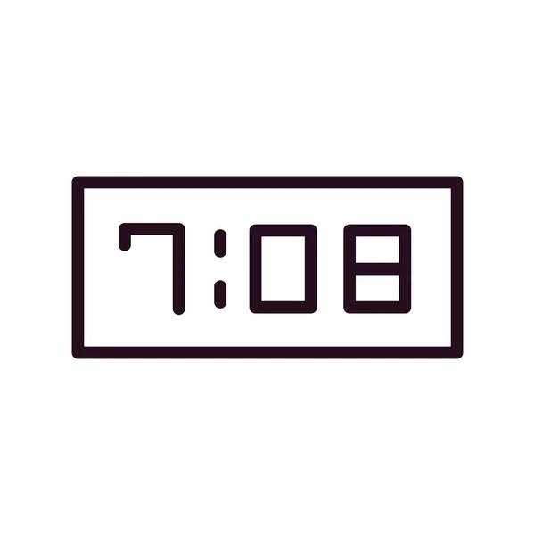 Digital Clock Simple Vector Illustration Design — Stock Vector