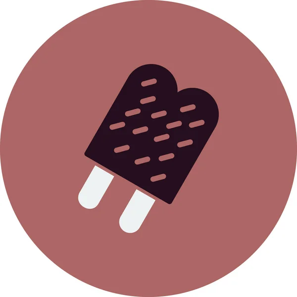 Double Popsicle Icône Simple Illustration Vectorielle — Image vectorielle