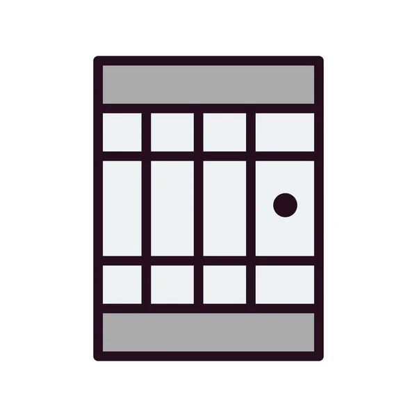 Jail Simple Icon Vector Illustration — Διανυσματικό Αρχείο
