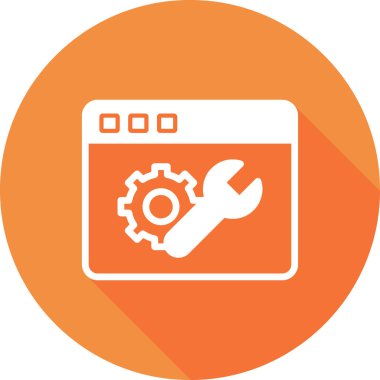 vektör simgesi modern basit ve temiz dişli ayarlanıyor