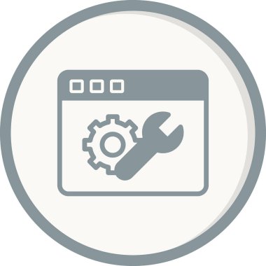 vektör simgesi modern basit ve temiz dişli ayarlanıyor