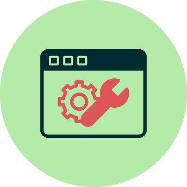 vektör simgesi modern basit ve temiz dişli ayarlanıyor