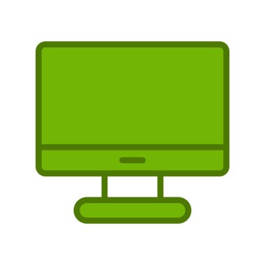 bilgisayar monitörü vektör simgesi
