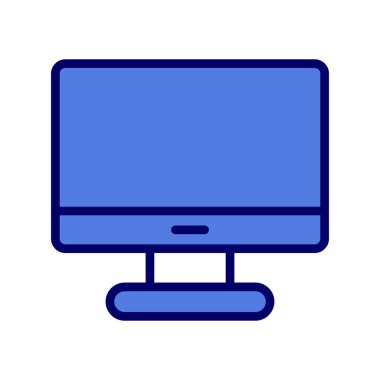 bilgisayar monitörü vektör simgesi