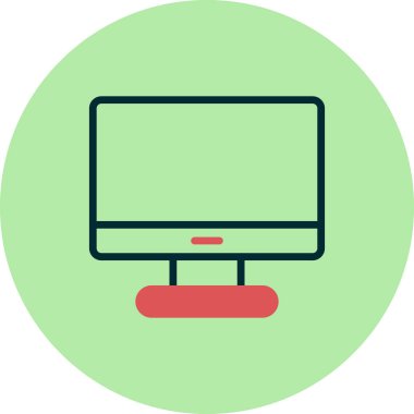 bilgisayar monitörü vektör simgesi