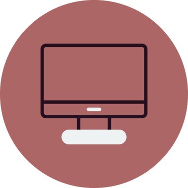 bilgisayar monitörü vektör simgesi