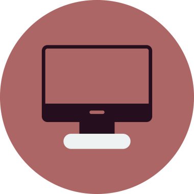bilgisayar monitörü vektör simgesi