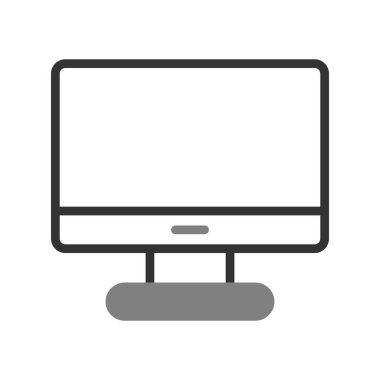 bilgisayar monitörü vektör simgesi