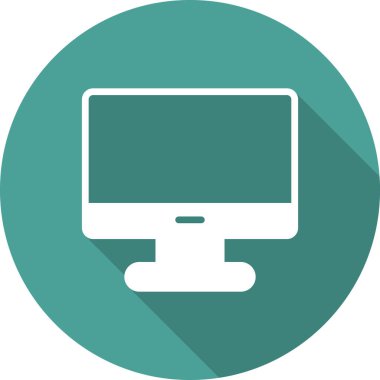 computer monitor vector web  icon