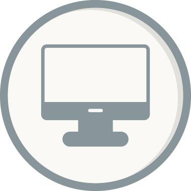 bilgisayar monitörü vektör simgesi
