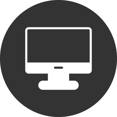 bilgisayar monitörü vektör simgesi