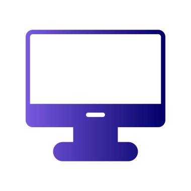 bilgisayar monitörü vektör simgesi