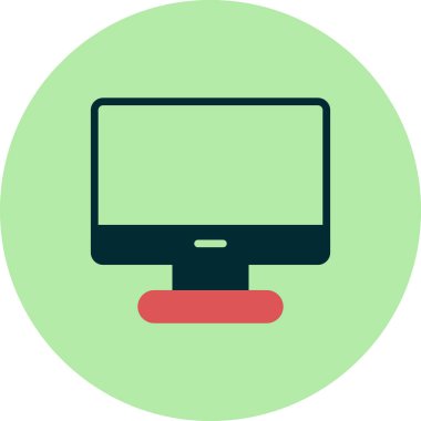 bilgisayar monitörü vektör simgesi