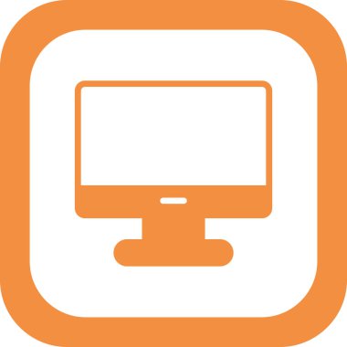 bilgisayar monitörü vektör simgesi