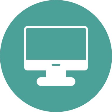 bilgisayar monitörü vektör simgesi