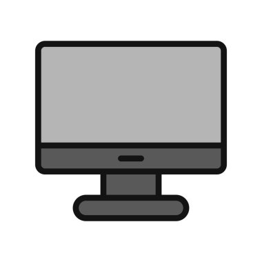 bilgisayar monitörü vektör simgesi