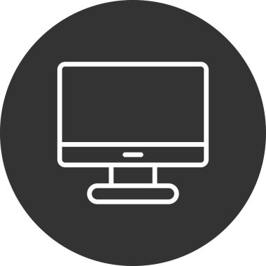 bilgisayar monitörü vektör simgesi