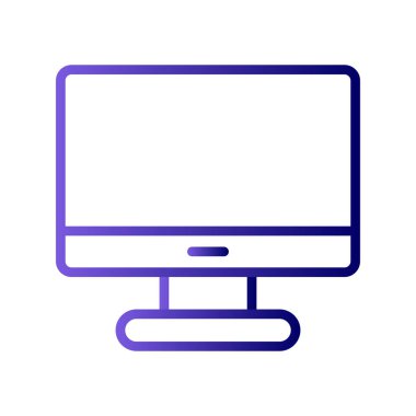 bilgisayar monitörü vektör simgesi