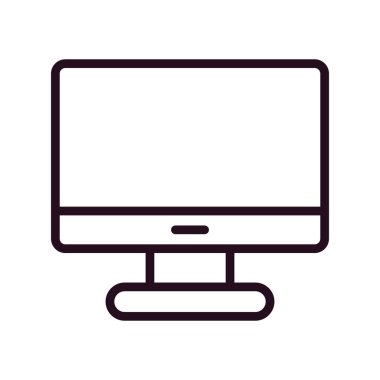 bilgisayar monitörü vektör simgesi