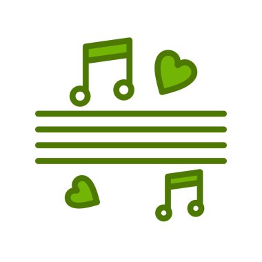 müzik notaları, vektör illüstrasyon tasarımı