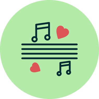 müzik notaları, vektör illüstrasyon tasarımı