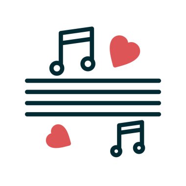 müzik notaları, vektör illüstrasyon tasarımı