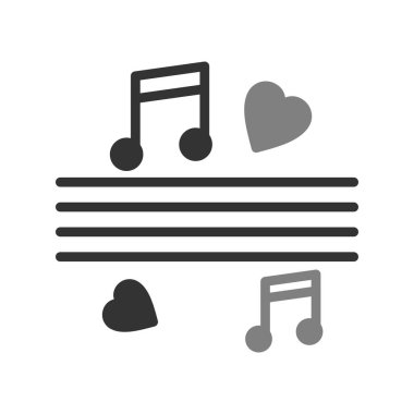 müzik notaları, vektör illüstrasyon tasarımı