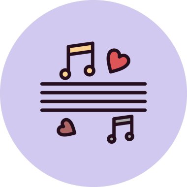 müzik notaları, vektör illüstrasyon tasarımı