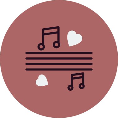 müzik notaları, vektör illüstrasyon tasarımı