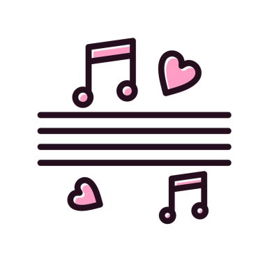 müzik notaları, vektör illüstrasyon tasarımı