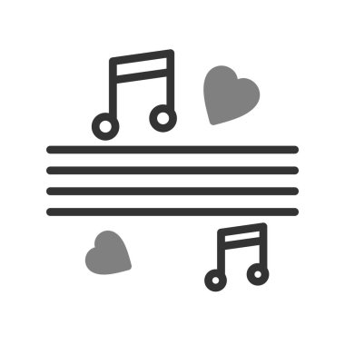 müzik notaları, vektör illüstrasyon tasarımı