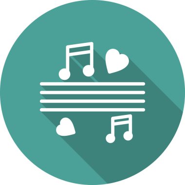 müzik notaları, vektör illüstrasyon tasarımı