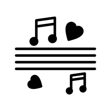 müzik notaları, vektör illüstrasyon tasarımı