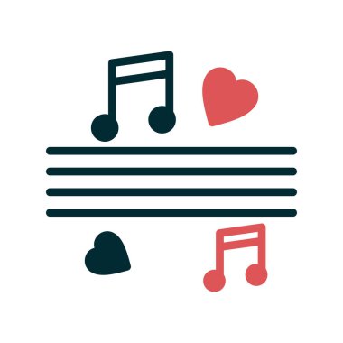 müzik notaları, vektör illüstrasyon tasarımı