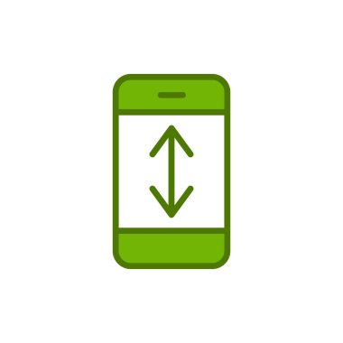 Parşömen. Web simgesi basit illüstrasyon