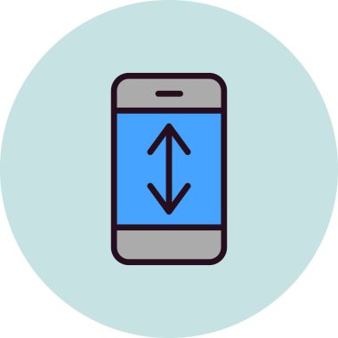 Parşömen. Web simgesi basit illüstrasyon