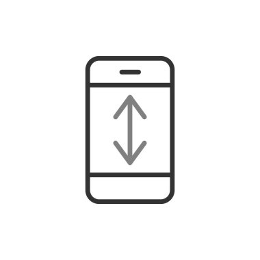 Parşömen. Web simgesi basit illüstrasyon