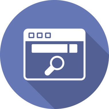 Web sayfası simgesi, basit vektör illüstrasyonu