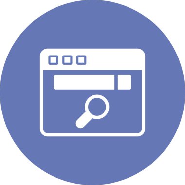 Web sayfası simgesi, basit vektör illüstrasyonu