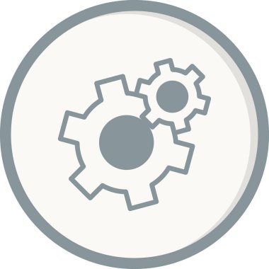 vektör simgesi modern basit ve temiz dişli ayarlanıyor