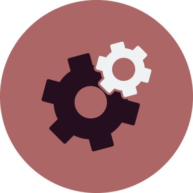 vektör simgesi modern basit ve temiz dişli ayarlanıyor