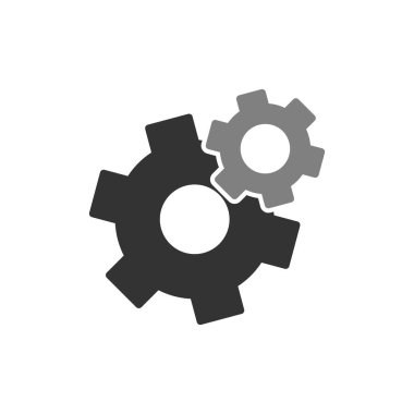 vektör simgesi modern basit ve temiz dişli ayarlanıyor