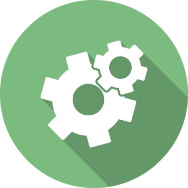 vektör simgesi modern basit ve temiz dişli ayarlanıyor