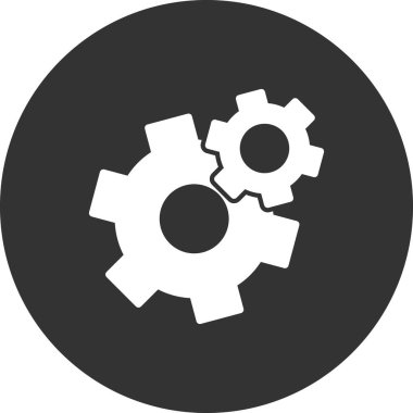 vektör simgesi modern basit ve temiz dişli ayarlanıyor