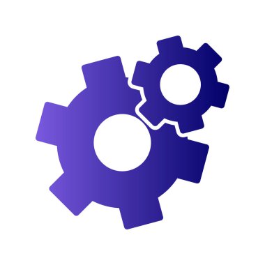 vektör simgesi modern basit ve temiz dişli ayarlanıyor