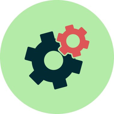 vektör simgesi modern basit ve temiz dişli ayarlanıyor